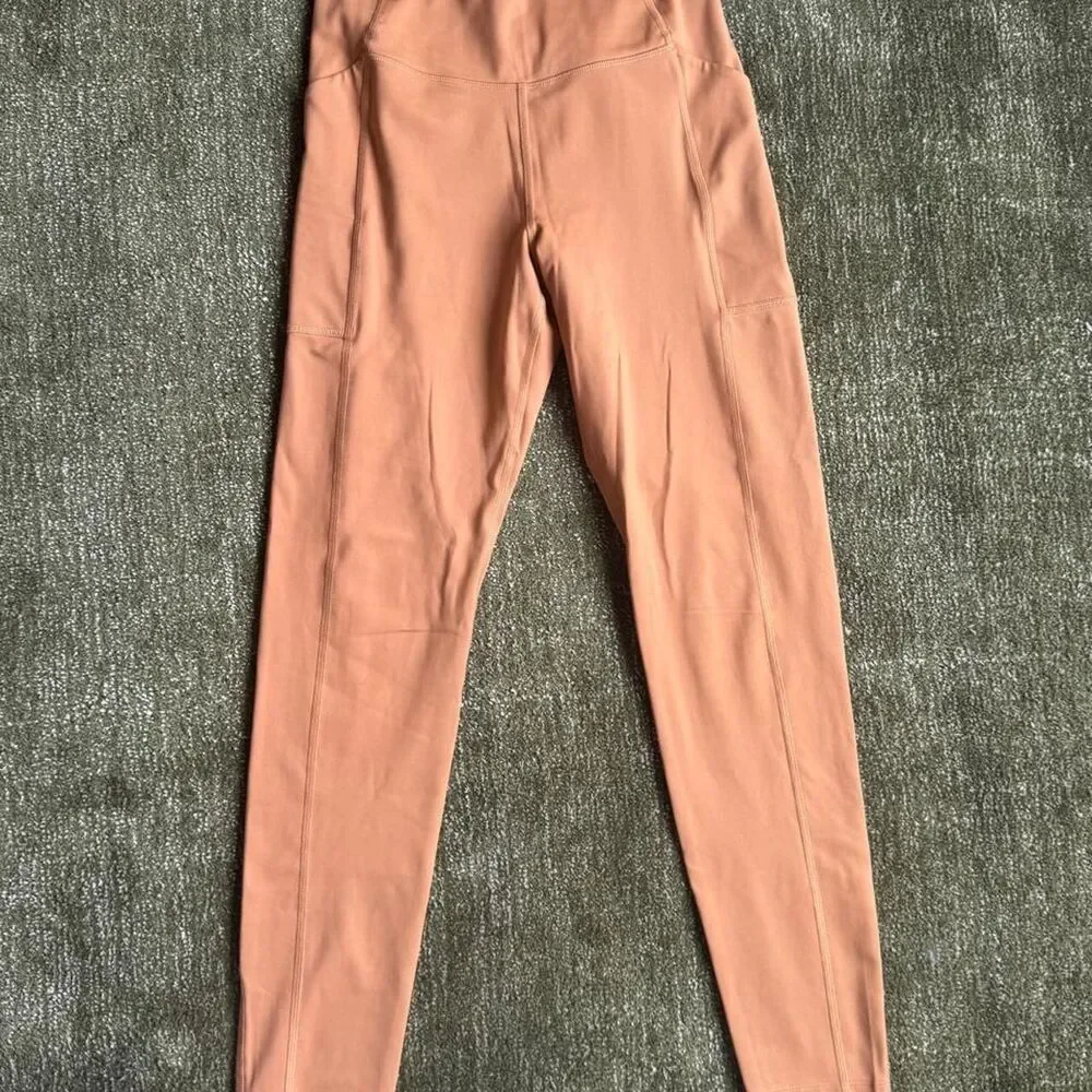 Girlfriend-collective Women's Orange and Tan Leggings